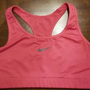 Pink sports bra